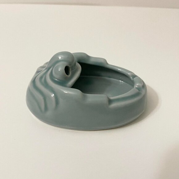 Vintage Glazed Happy Face Open Mouth Ashtray - Picture 6 of 11